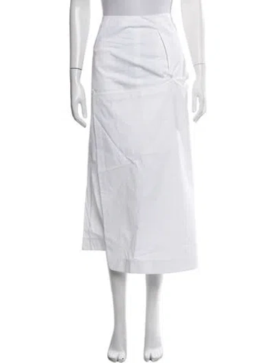 Pre-owned Tibi Long Skirt In White