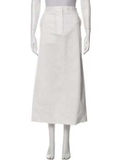 Pre-owned Tibi Long Skirt In White