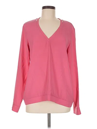 Pre-owned Tibi Long Sleeve Blouse In Pink