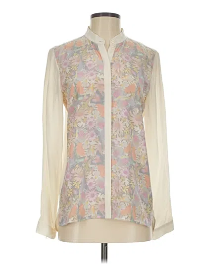 Pre-owned Tibi Long Sleeve Blouse In White