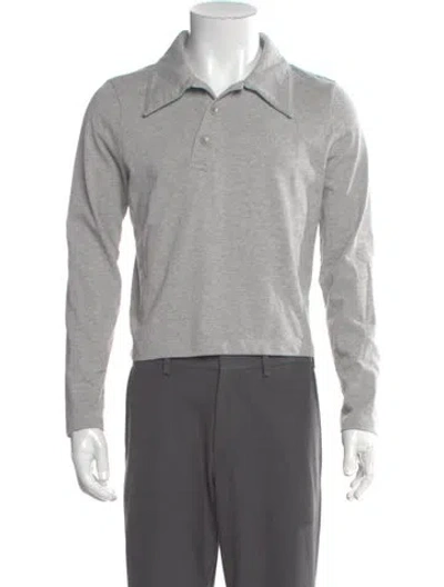 Pre-owned Tibi Long Sleeve Shirt In Gray