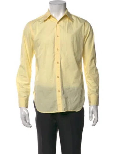 Pre-owned Tibi Long Sleeve Shirt In Yellow
