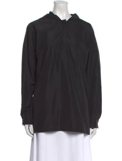 Pre-owned Tibi Long Sleeve Sweatshirt In Black