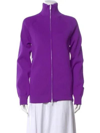 Pre-owned Tibi Long Sleeve Sweatshirt In Purple