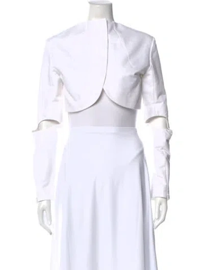 Pre-owned Tibi Long Sleeve Top In White