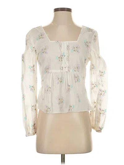 Pre-owned Tibi Long Sleeve T-shirt In White