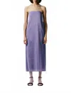 Tibi Lurex Haze Dress In Lavender In Blue
