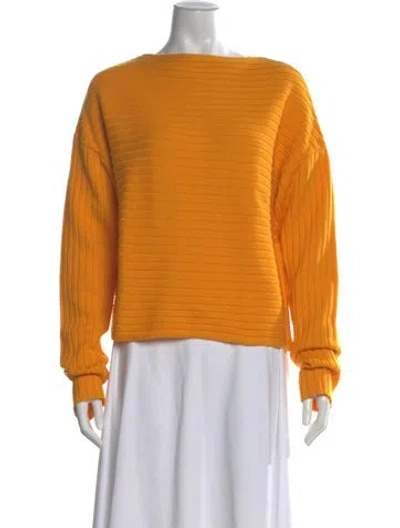 Pre-owned Tibi Merino Wool Bateau Neckline Sweater In Multi