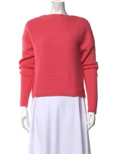 Pre-owned Tibi Merino Wool Bateau Neckline Sweater In Pink