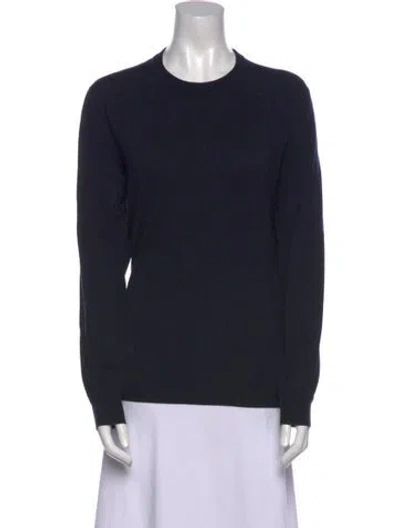 Pre-owned Tibi Merino Wool Crew Neck Sweater In Black