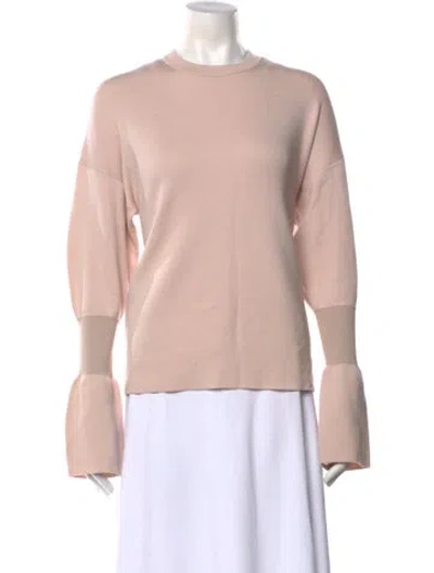 Pre-owned Tibi Merino Wool Crew Neck Sweater In Pink