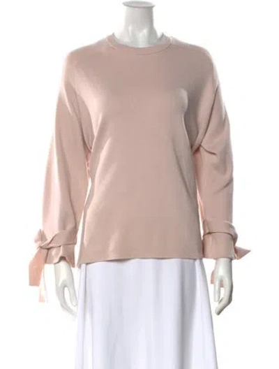 Pre-owned Tibi Merino Wool Crew Neck Sweater In Pink
