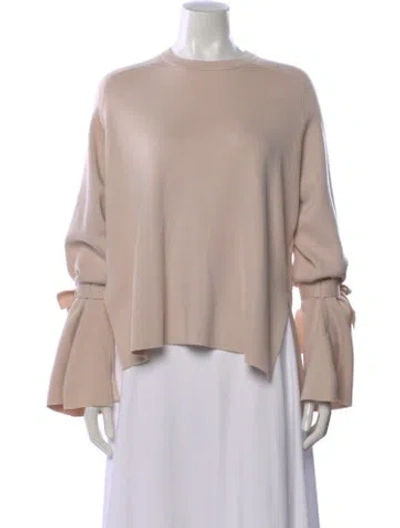 Pre-owned Tibi Merino Wool Crew Neck Sweater In Pink