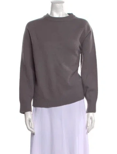 Pre-owned Tibi Merino Wool Crew Neck Sweater In Purple