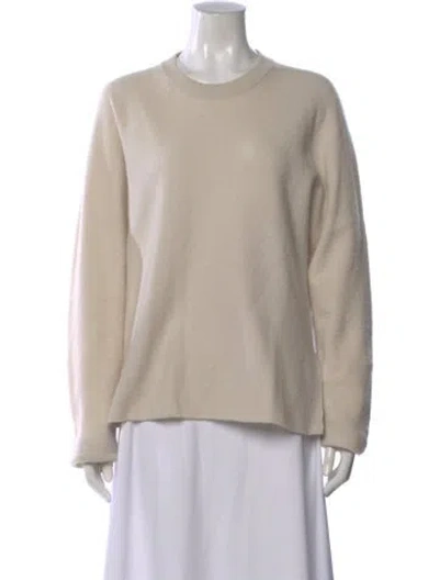 Pre-owned Tibi Merino Wool Crew Neck Top In Neutral