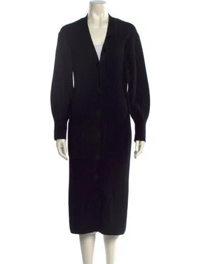 Pre-owned Tibi Merino Wool Printed Sweater In Black