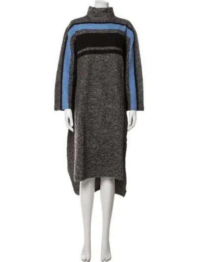 Pre-owned Tibi Merino Wool Striped Sweater In Grey