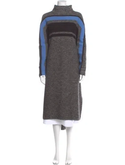 Pre-owned Tibi Merino Wool Striped Sweater W/ Tags In Gray
