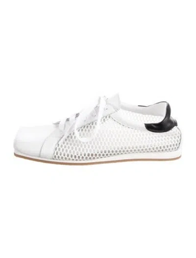 Pre-owned Tibi Mesh Sneakers In White