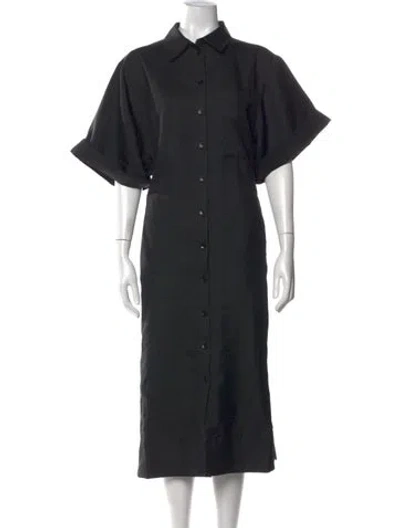 Pre-owned Tibi Midi Length Dress In Black