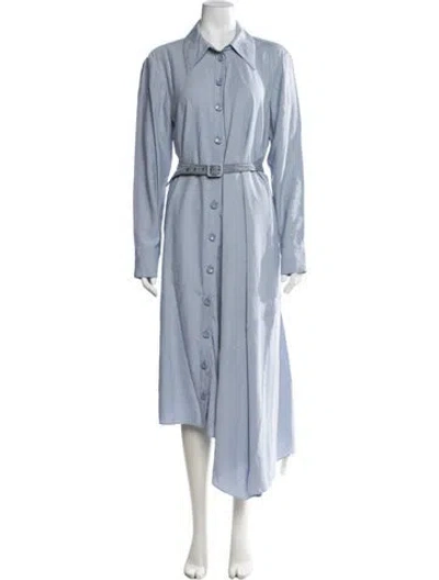 Pre-owned Tibi Midi Length Dress In Blue