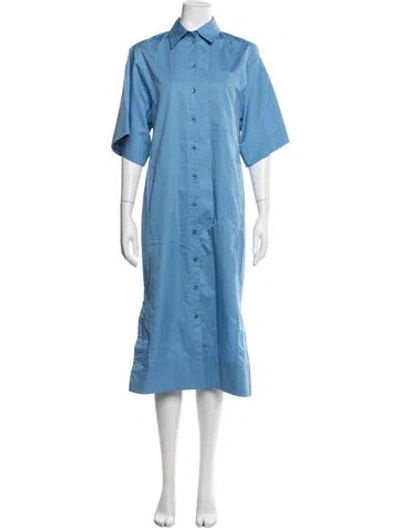 Pre-owned Tibi Midi Length Dress In Blue