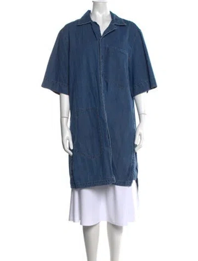Pre-owned Tibi Midi Length Dress In Blue