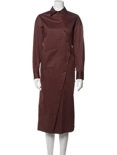 Pre-owned Tibi Midi Length Dress W/ Tags In Brown