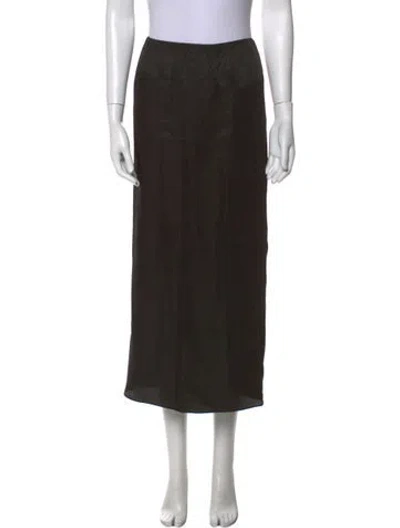 Pre-owned Tibi Midi Length Skirt In Black