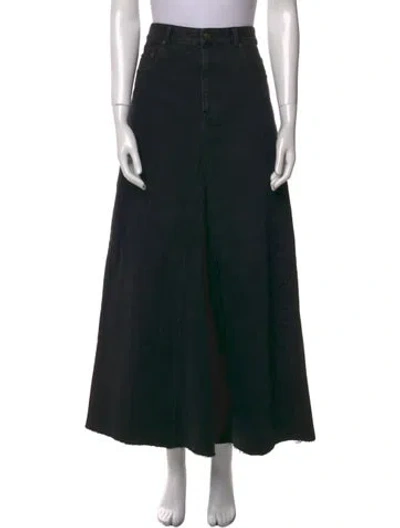 Pre-owned Tibi Midi Length Skirt In Black