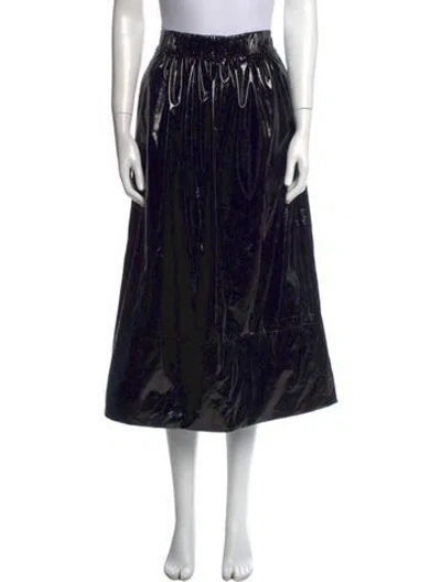 Pre-owned Tibi Midi Length Skirt In Black