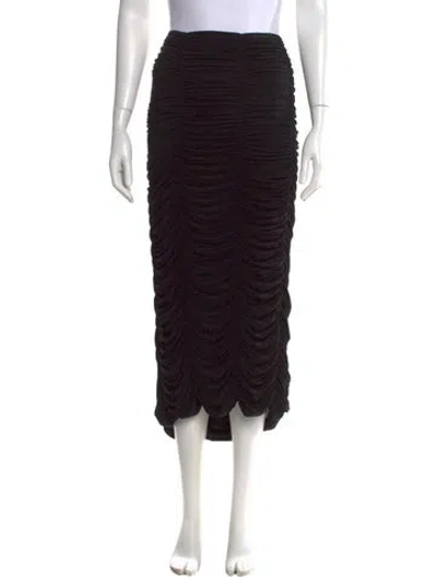 Pre-owned Tibi Midi Length Skirt In Black