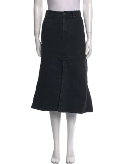 Pre-owned Tibi Midi Length Skirt In Black