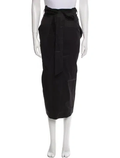 Pre-owned Tibi Midi Length Skirt In Black