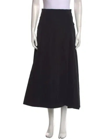 Pre-owned Tibi Midi Length Skirt In Black