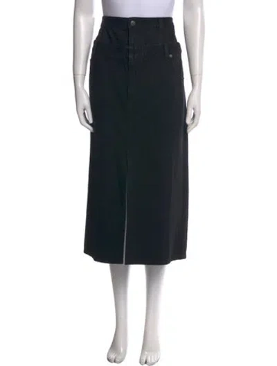 Pre-owned Tibi Midi Length Skirt In Black