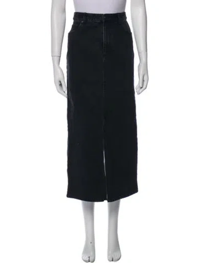 Pre-owned Tibi Midi Length Skirt In Black