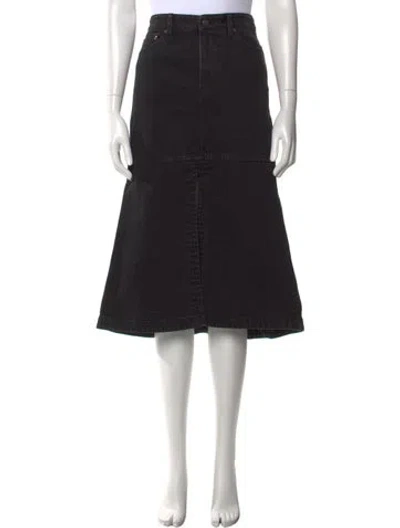 Pre-owned Tibi Midi Length Skirt In Black