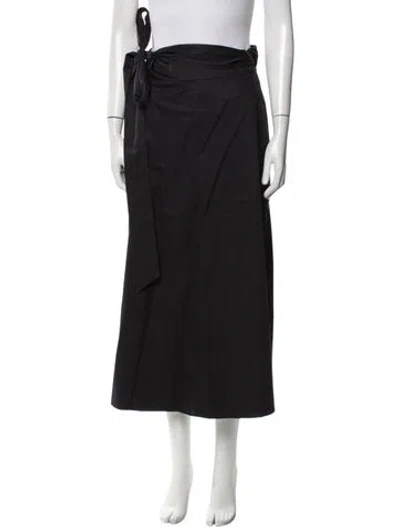 Pre-owned Tibi Midi Length Skirt In Black