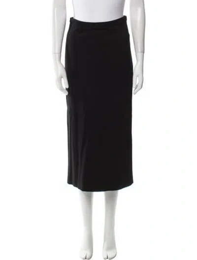 Pre-owned Tibi Midi Length Skirt In Black