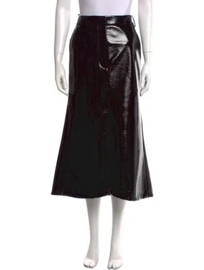 Pre-owned Tibi Midi Length Skirt In Black