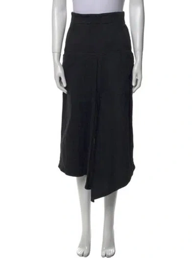 Pre-owned Tibi Midi Length Skirt In Black