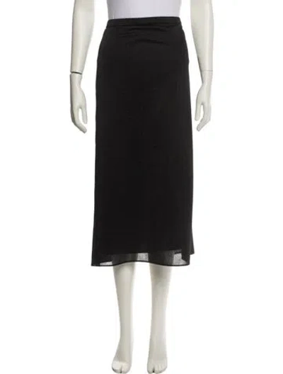 Pre-owned Tibi Midi Length Skirt In Black