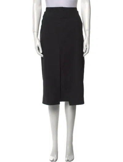 Pre-owned Tibi Midi Length Skirt In Black