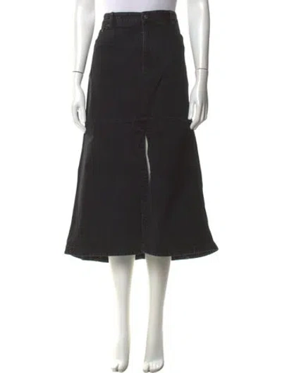 Pre-owned Tibi Midi Length Skirt In Black