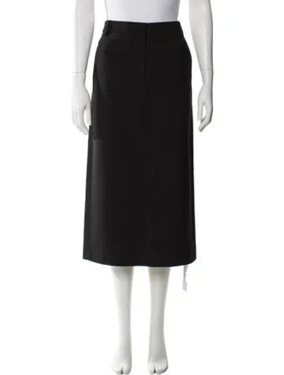 Pre-owned Tibi Midi Length Skirt In Black