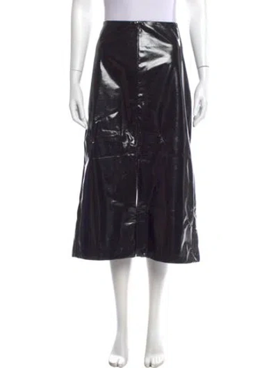 Pre-owned Tibi Midi Length Skirt In Black