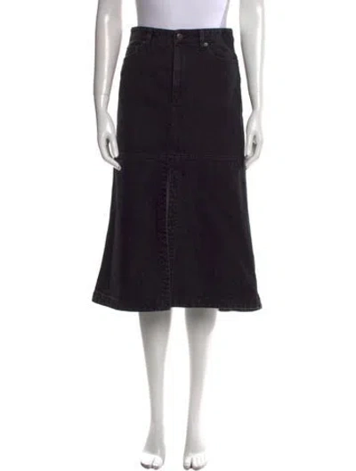 Pre-owned Tibi Midi Length Skirt In Black