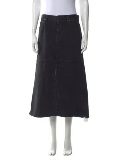 Pre-owned Tibi Midi Length Skirt In Black