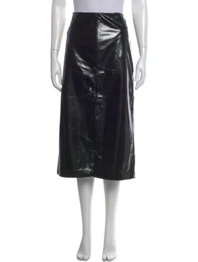 Pre-owned Tibi Midi Length Skirt In Black